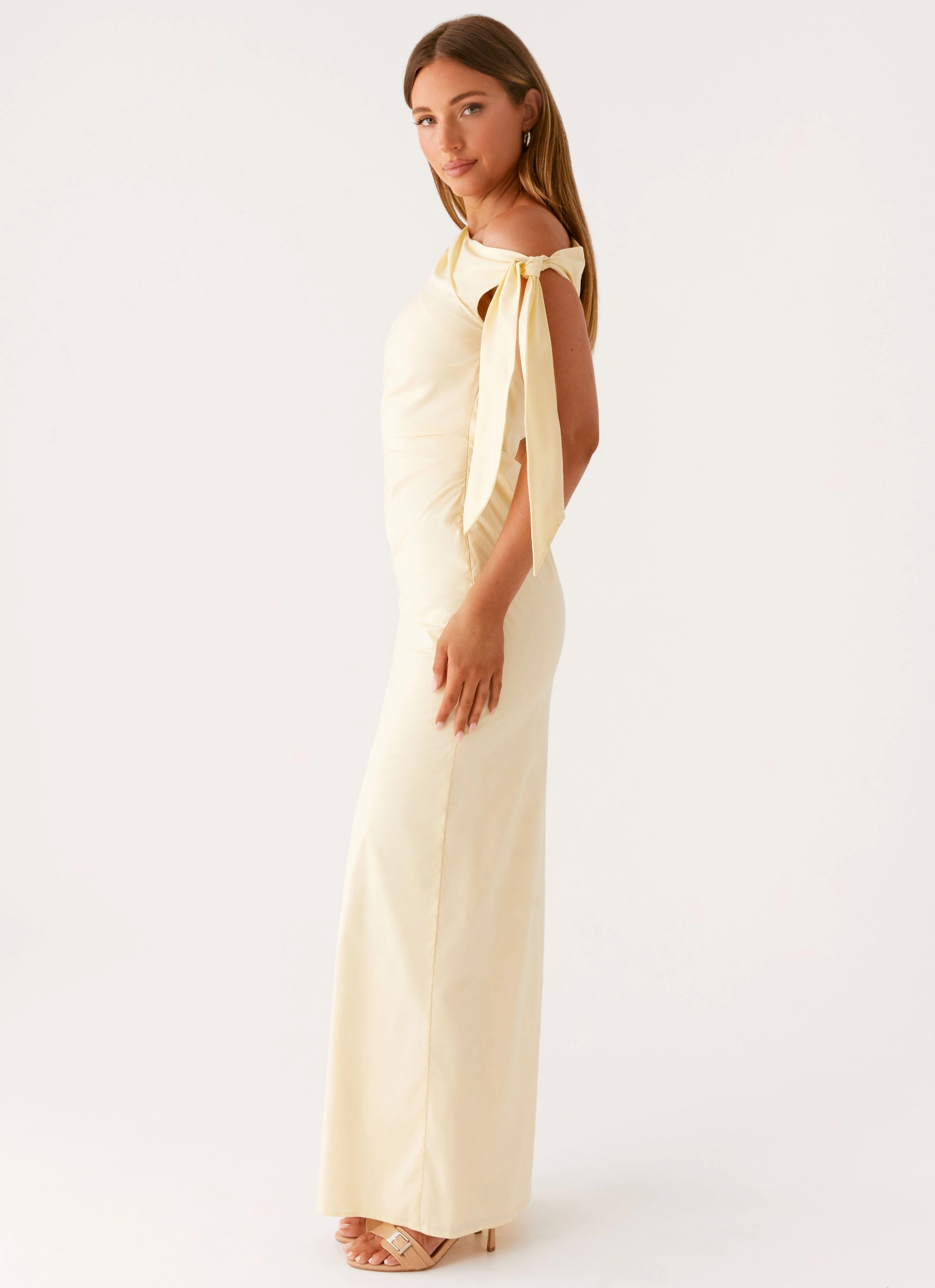 Chill Lines Picture Perfect Marella Maxi Dress - Yellow
