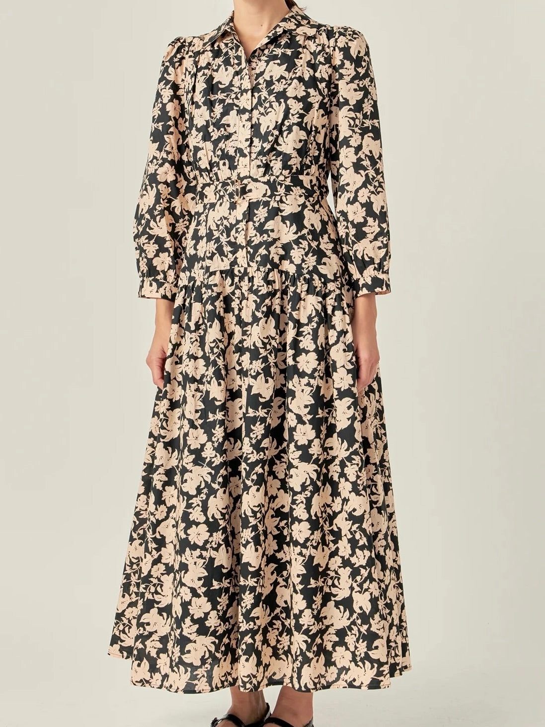 Skin Glow Lower Hem Margot Floral Dress