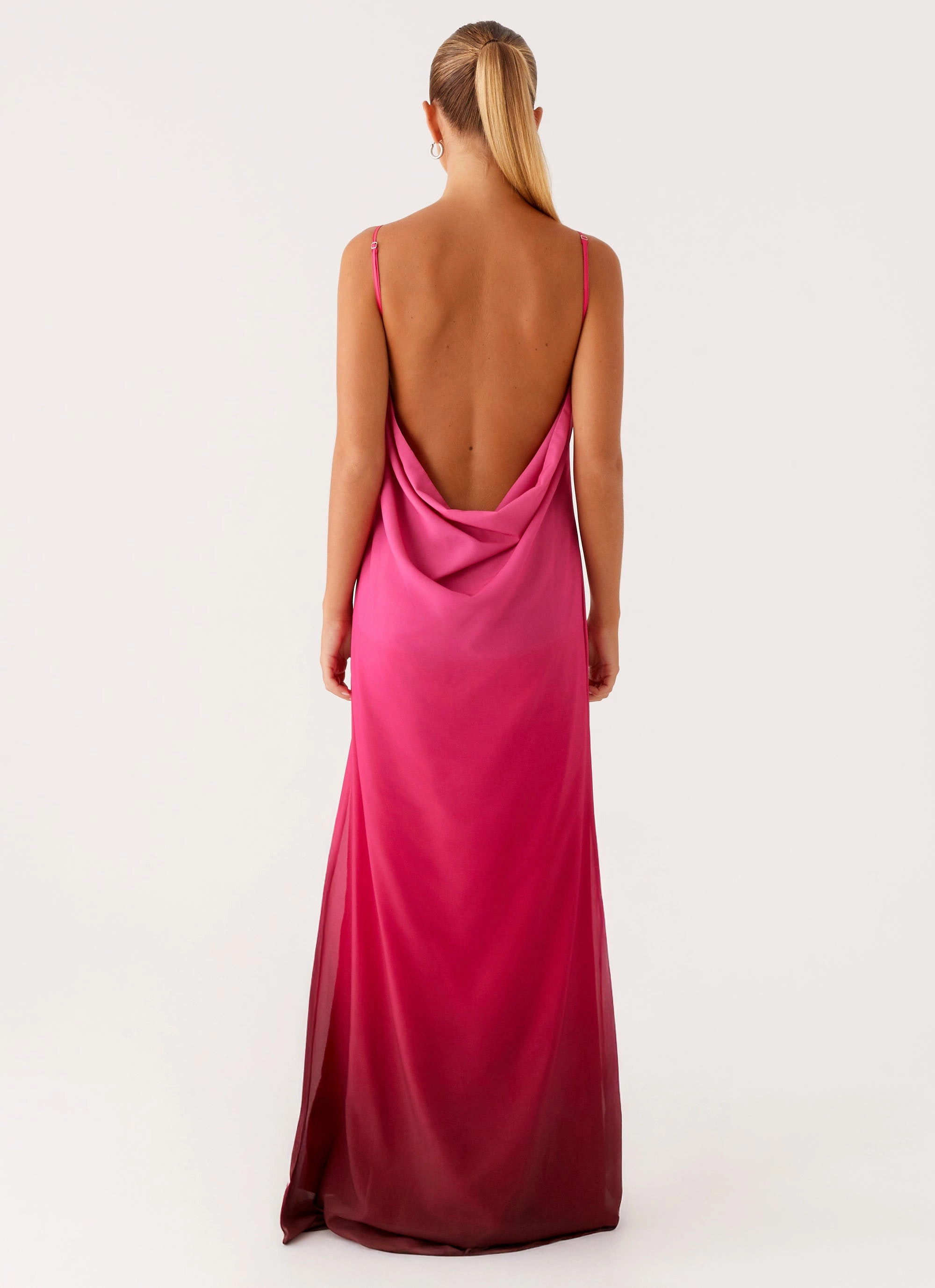 Marianne Maxi Dress - Fuchsia Gradient Celebration Wear Playful touch