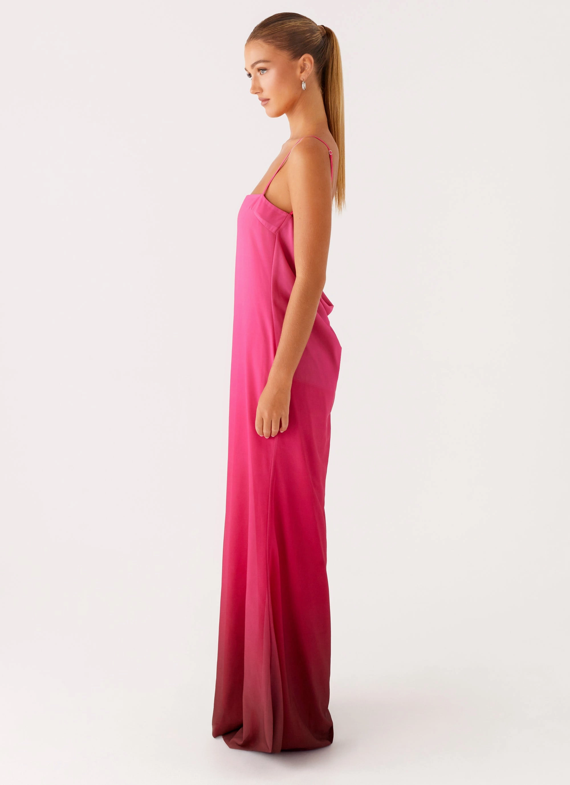 Night wear Marianne Maxi Dress - Fuchsia Gradient