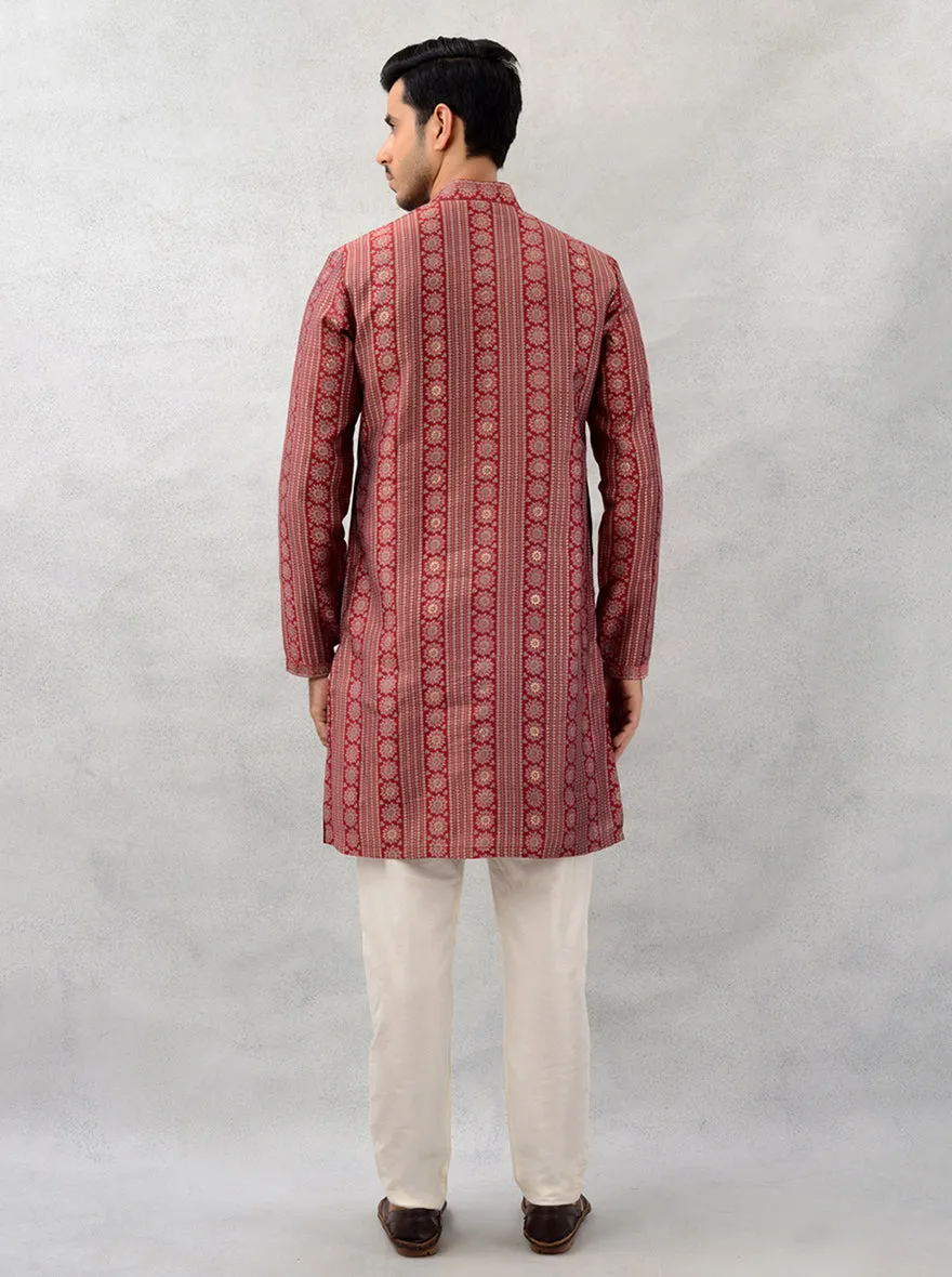 Maroon Kurta Pajama | Azania