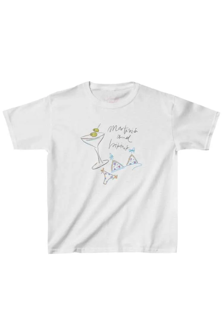 Martinis & Bikinis Baby Tee EcoFriendly Material