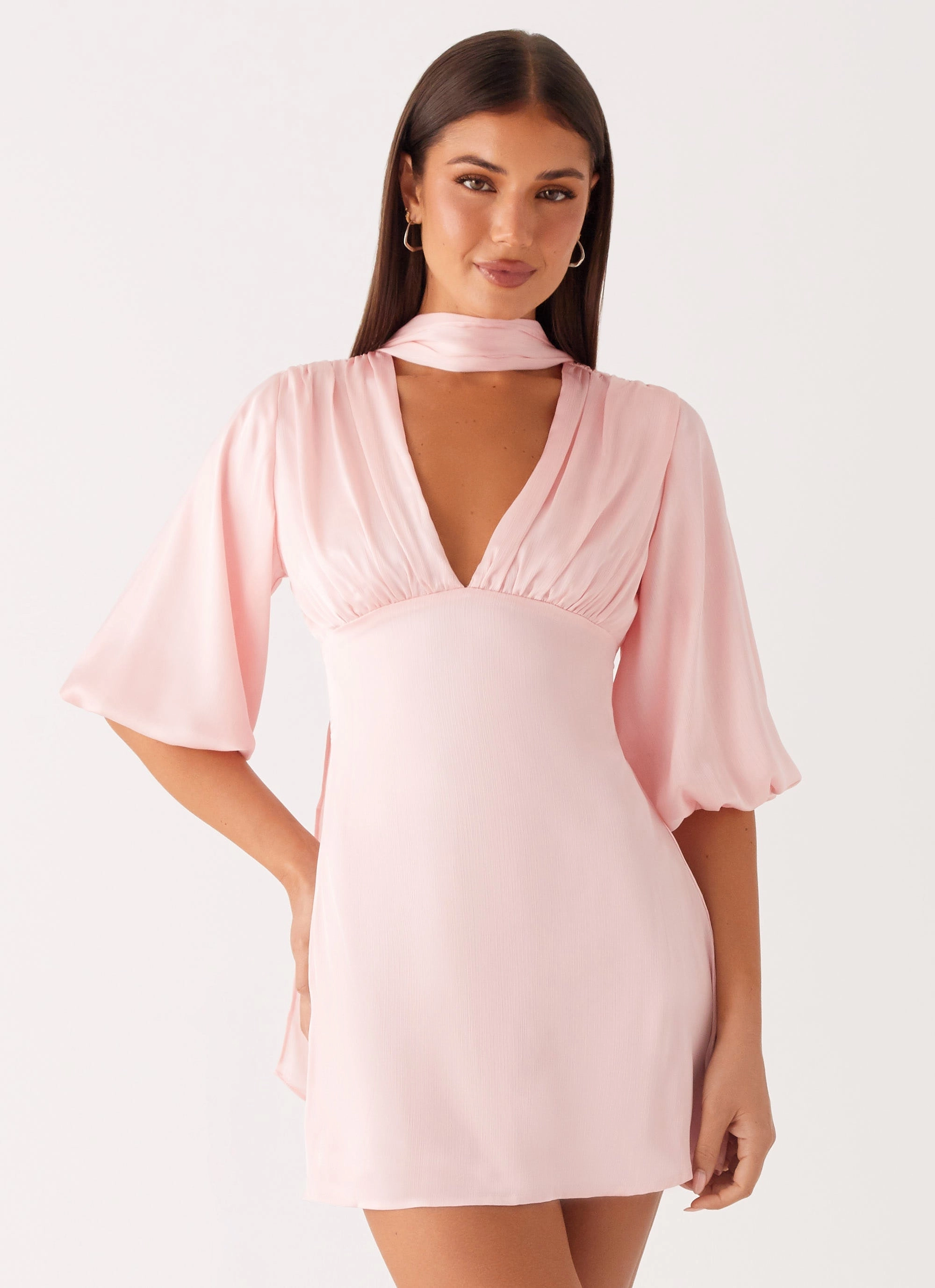 Runway Ready Mary Mini Dress - Pink