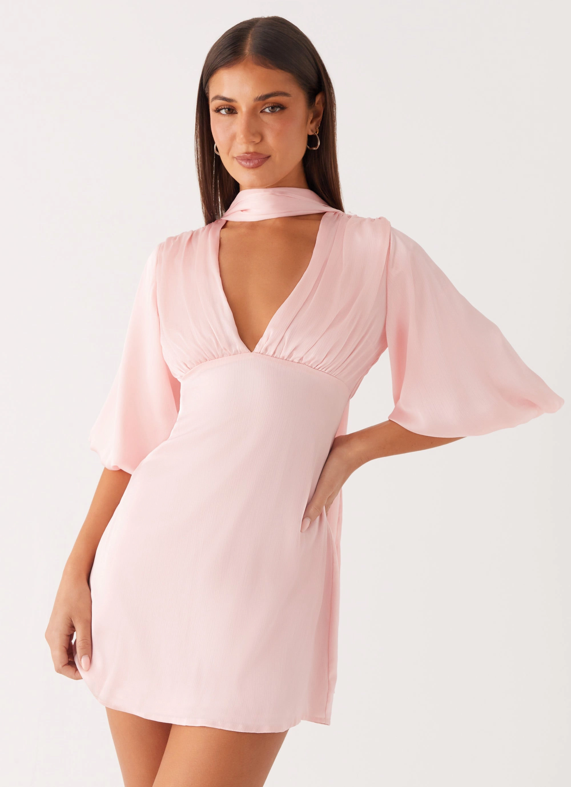 Mary Mini Dress - Pink City Tones Cultural Heritage
