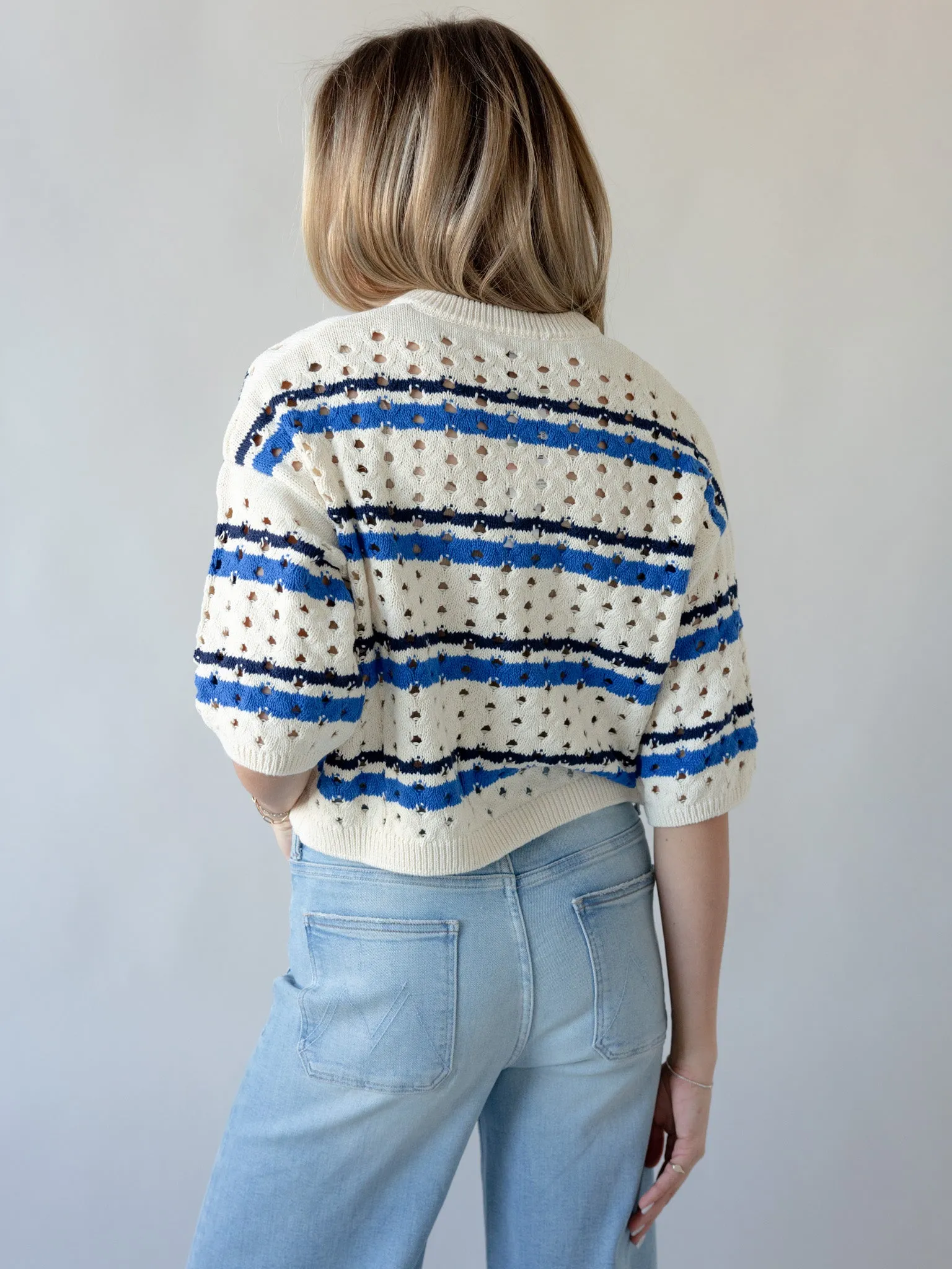 Everyday Comfort Match Point Sweater- White