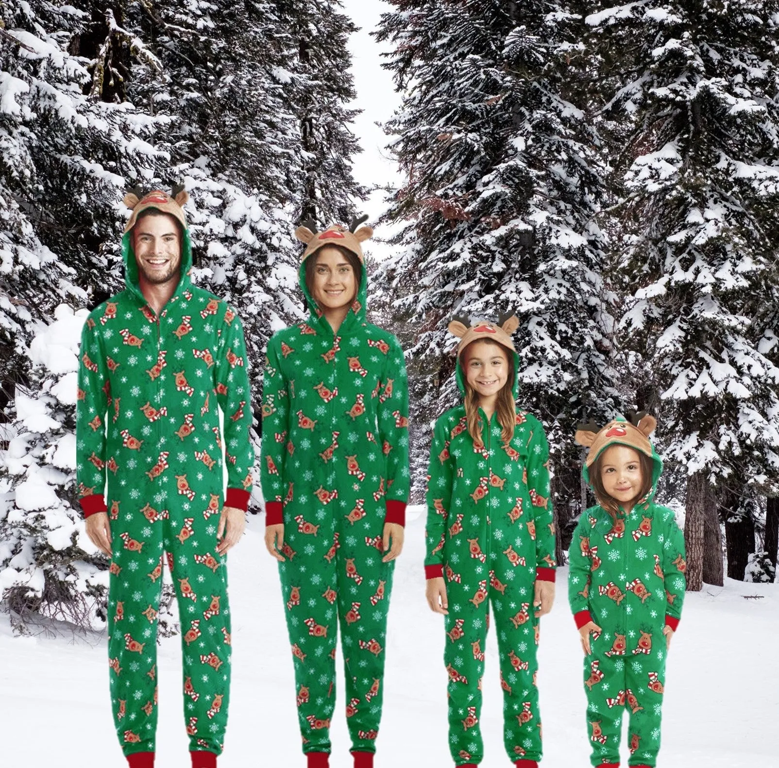 Matching Family Christmas Romper Pajamas. Holiday Jumpsuit Zipper Pajamas. WickedYo