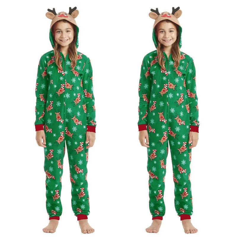 Matching Family Christmas Romper Pajamas. Holiday Jumpsuit Zipper Pajamas. WickedYo