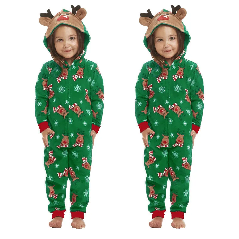Matching Family Christmas Romper Pajamas. Holiday Jumpsuit Zipper Pajamas. WickedYo