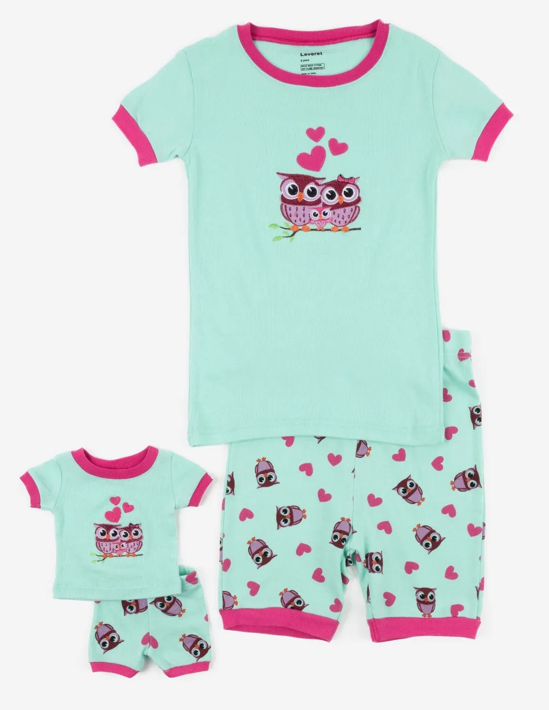 Matching Girl & Doll Cotton Pajamas