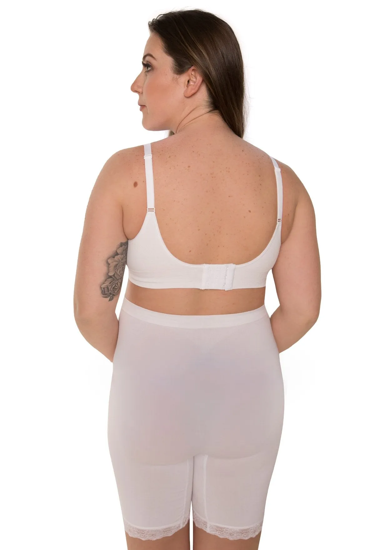 Maternity Anti Chafing High Rise Long Cotton Rich Shorts - 3 Pack