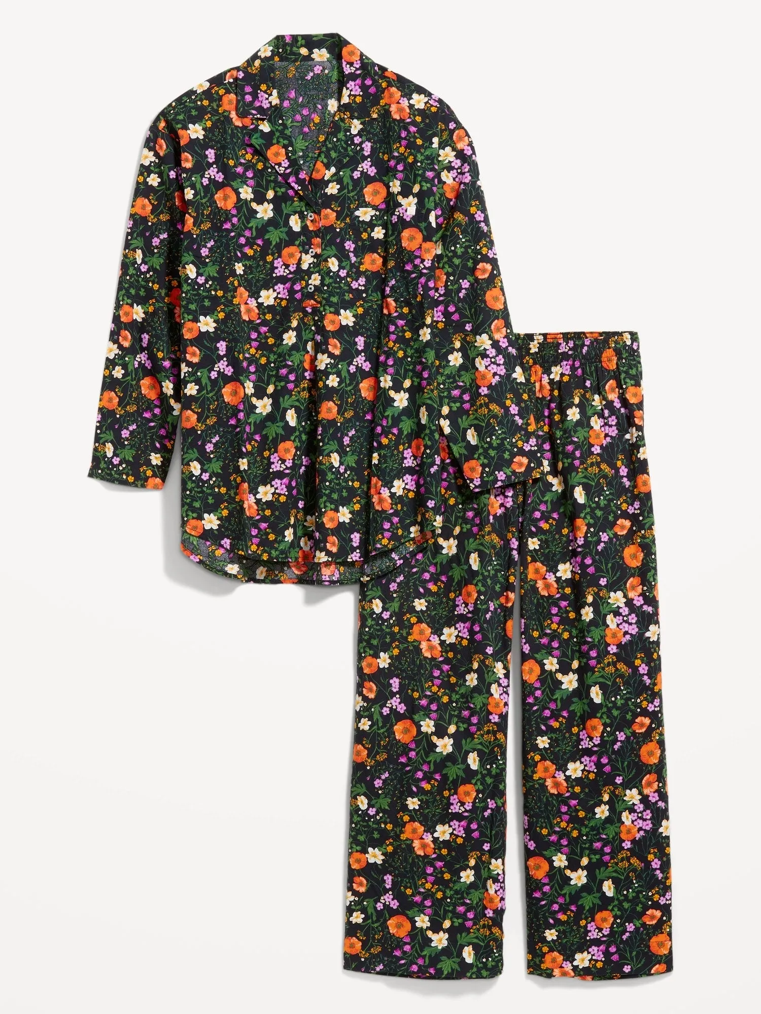 Maternity Printed Poplin Pajama Set