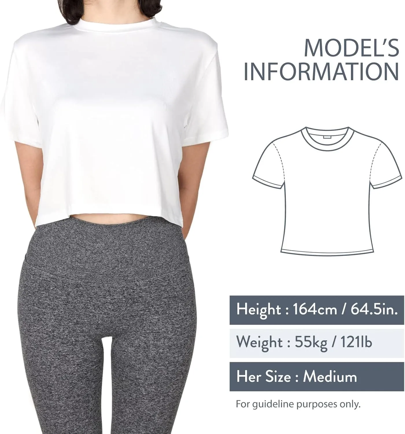 MAX ALLIE Women's Ultra Soft Cropped T Shirt Crew Neck Tees Casual Loose Fit Basic Lightweight