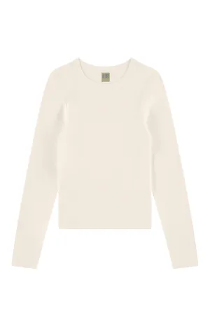 Max Tee in Off White QuickDry Technology Basic Sweatshirt