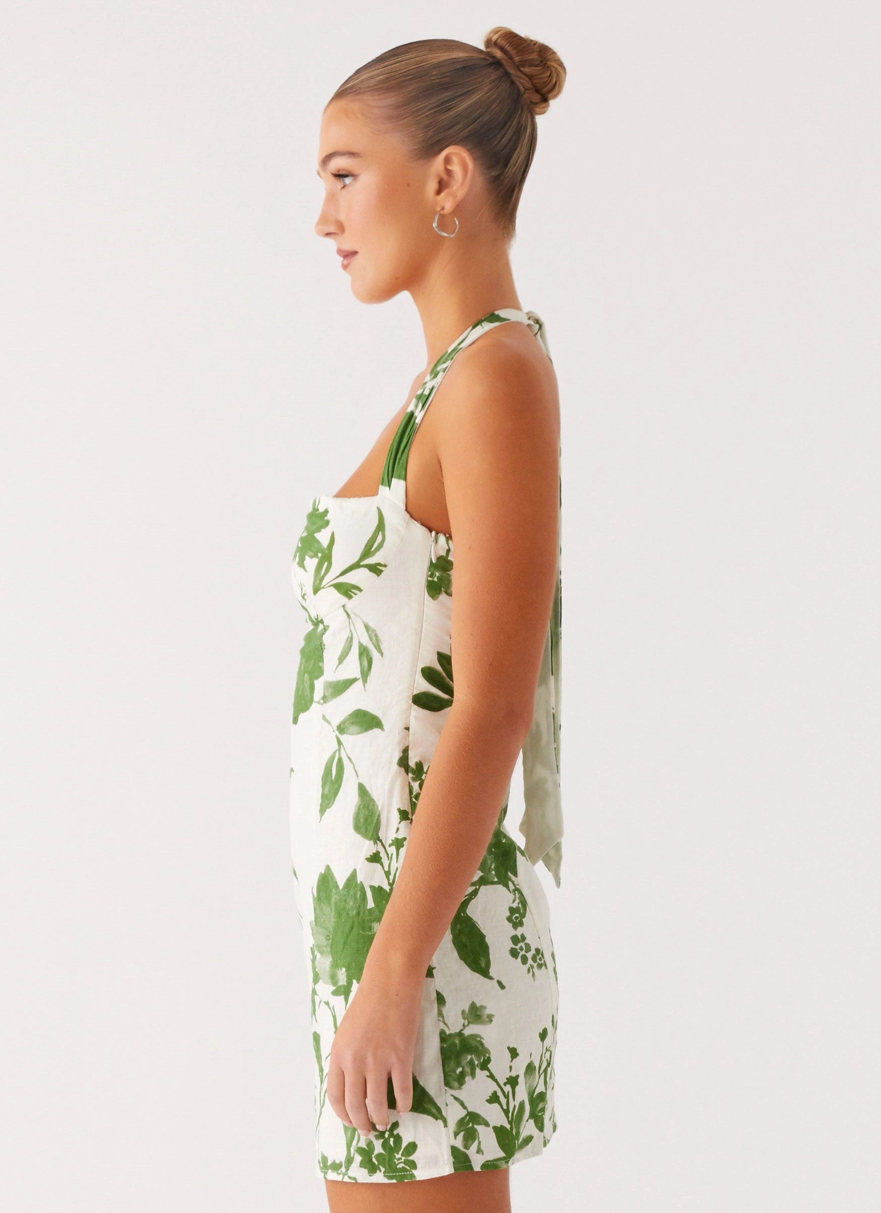 TearResistantFabric Melora Mini Dress - Verdant Bloom