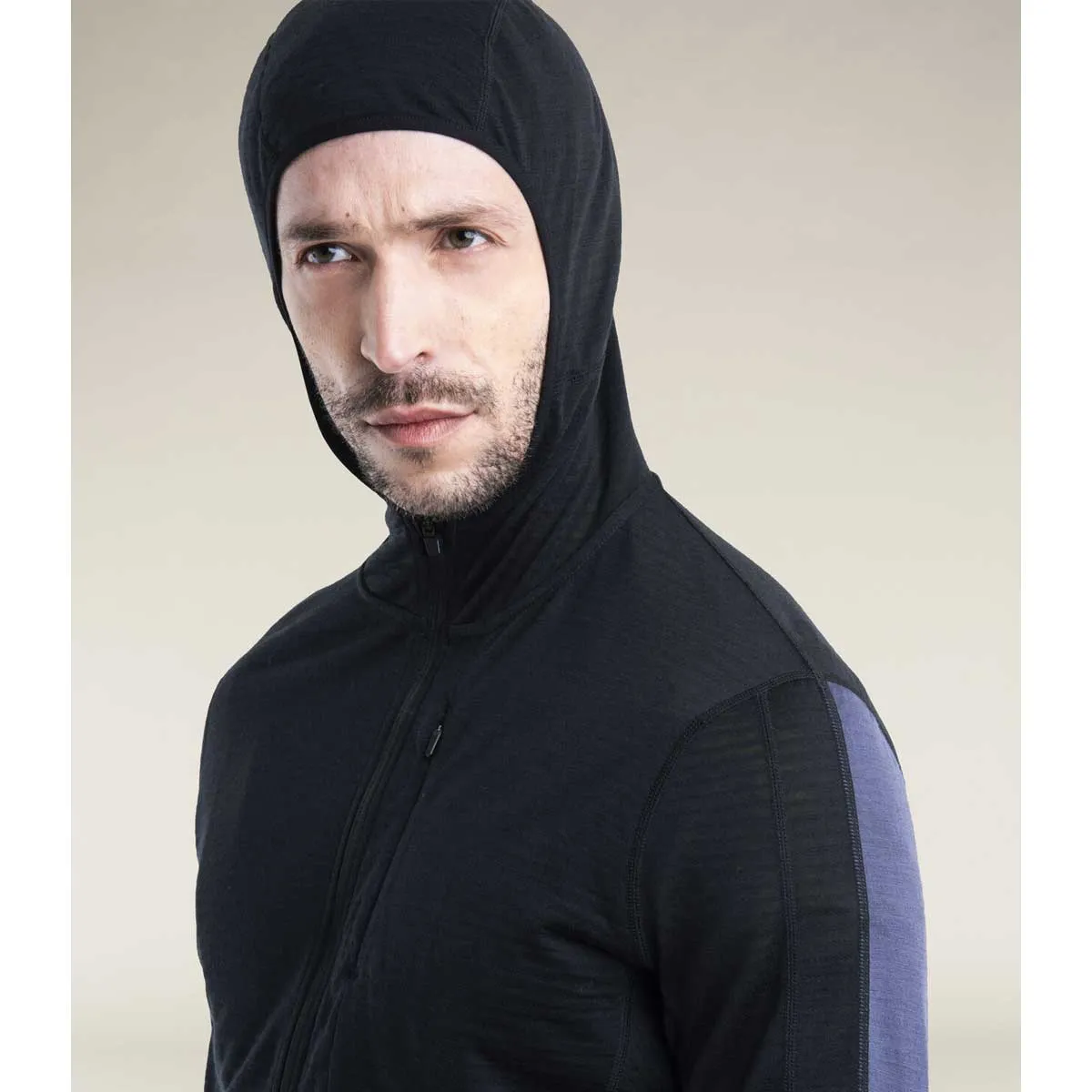 Mens 200 Descender Long Sleeve Zip Hoodie
