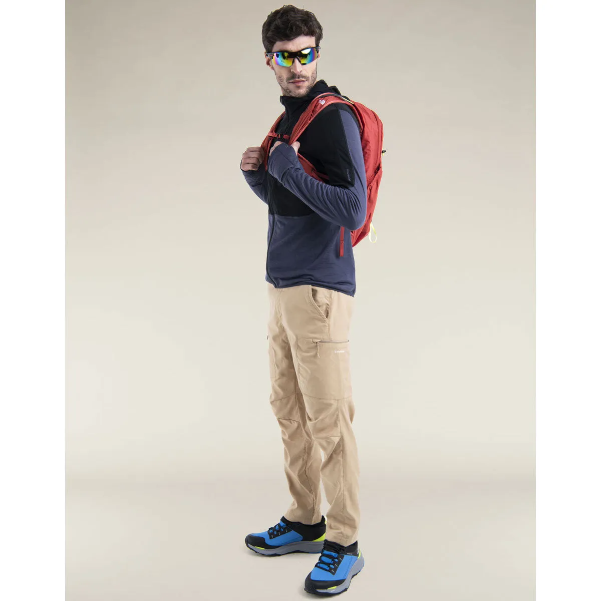 Mens 200 Descender Long Sleeve Zip Hoodie
