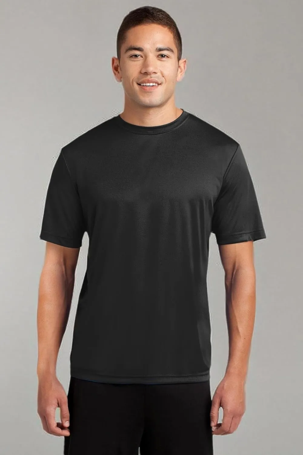 Men's Big and Tall Short Sleeve Moisture Wicking Athletic T-Shirt