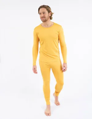 Men's Boho Solid Color Thermal Pajamas