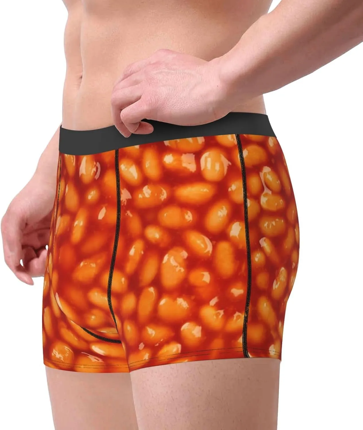 Mens Boxer Briefs Comfortable Breathable Underwear (Onion,)