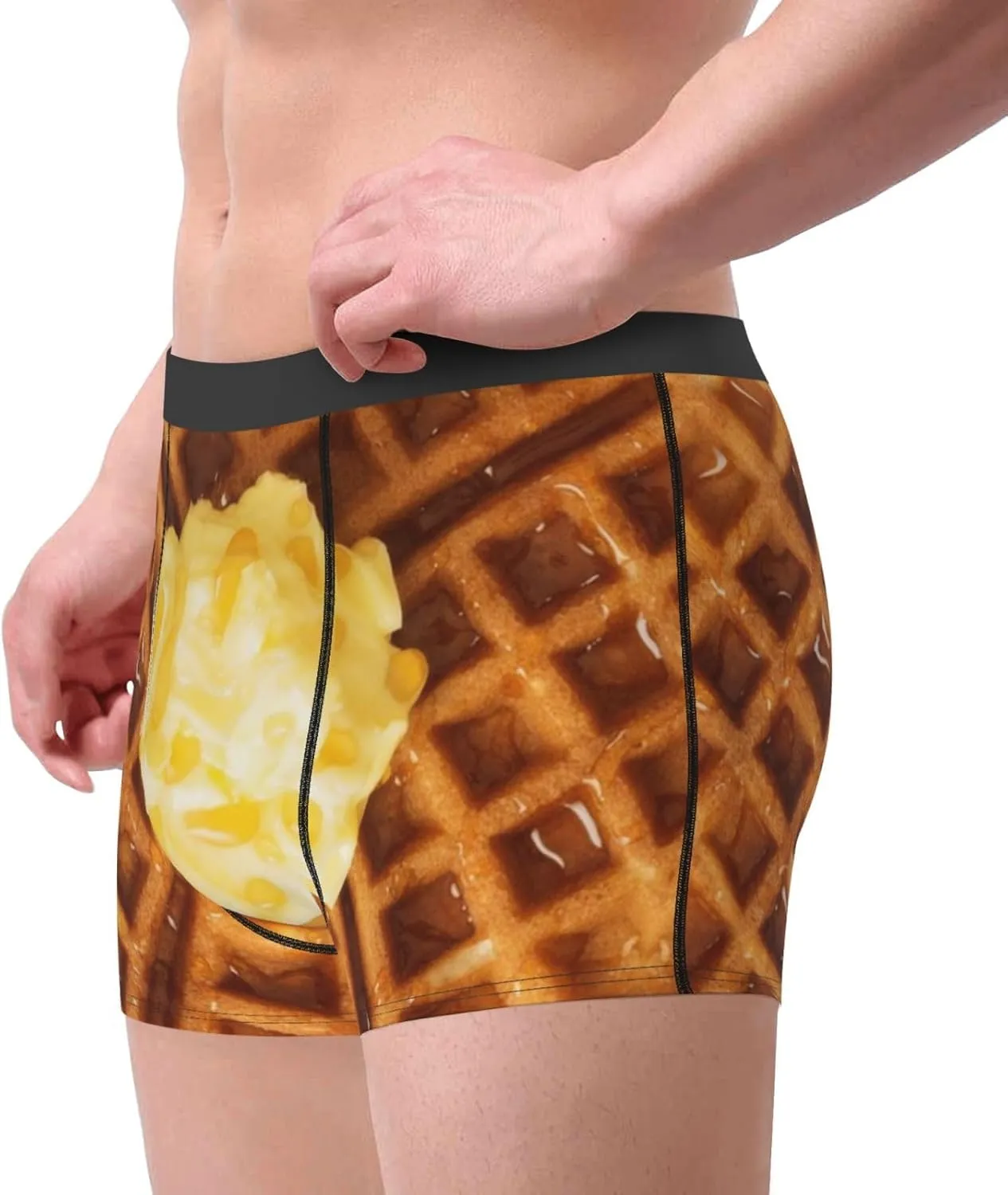 Mens Boxer Briefs Comfortable Breathable Underwear (Onion,)