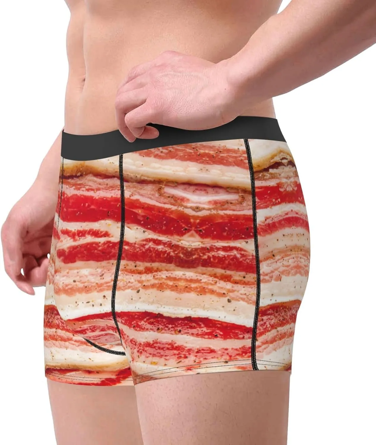 Mens Boxer Briefs Comfortable Breathable Underwear (Onion,)