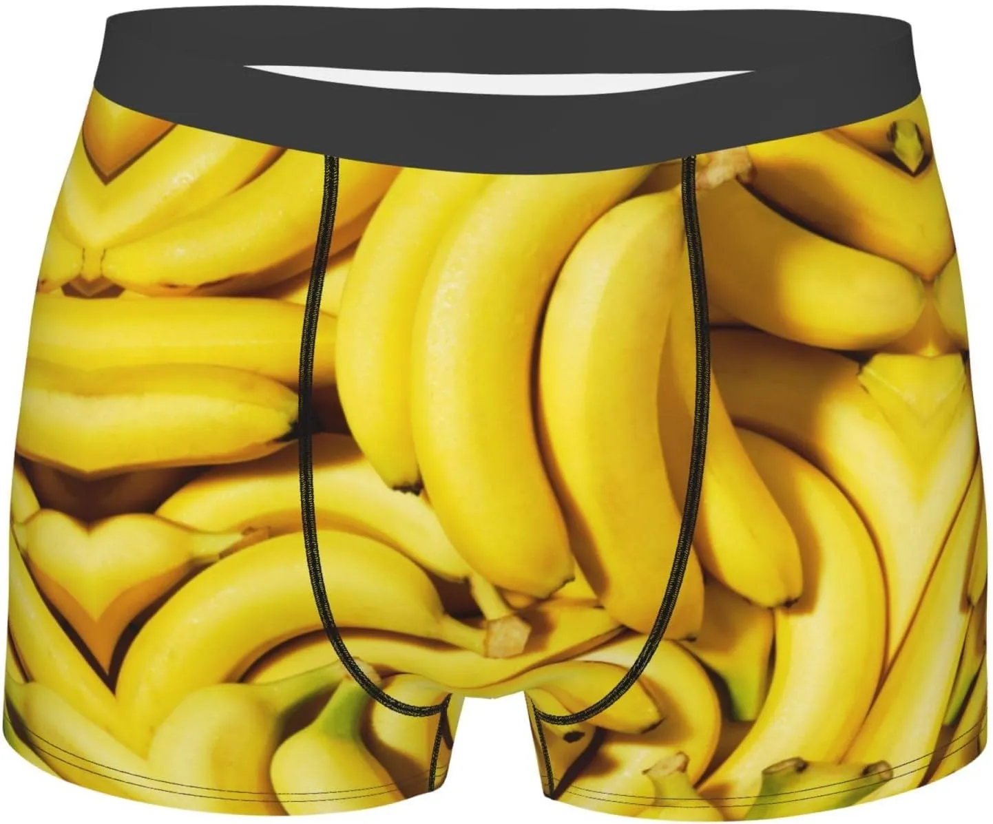 Mens Boxer Briefs Comfortable Breathable Underwear (Popcorn,)