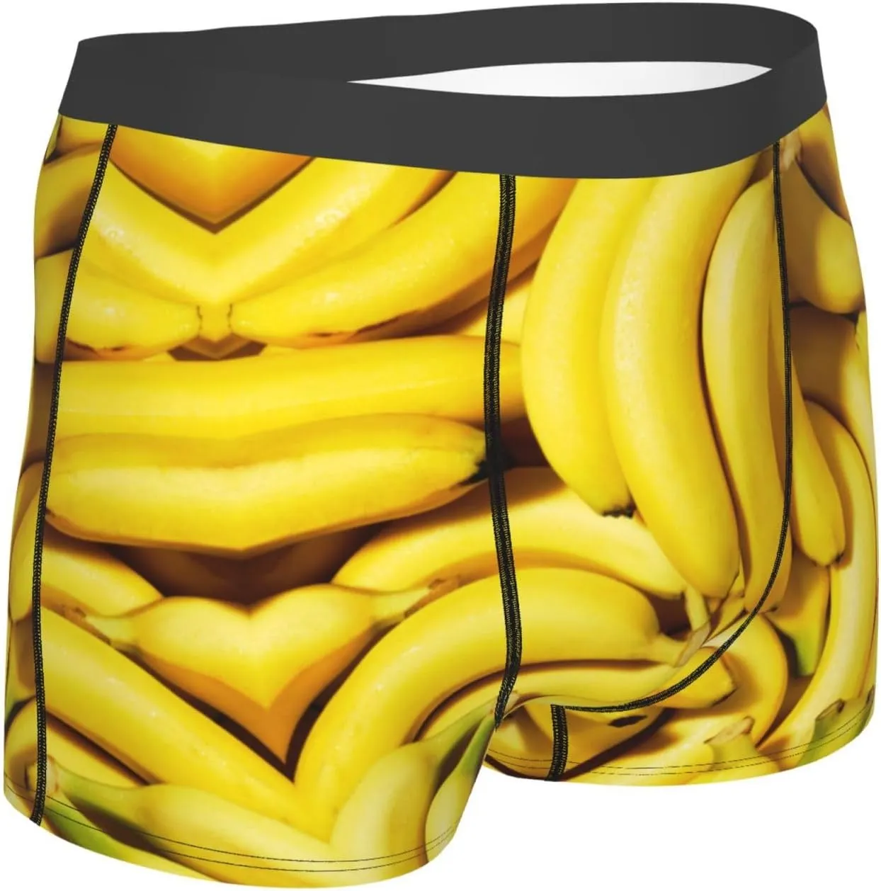 Mens Boxer Briefs Comfortable Breathable Underwear (Popcorn,)