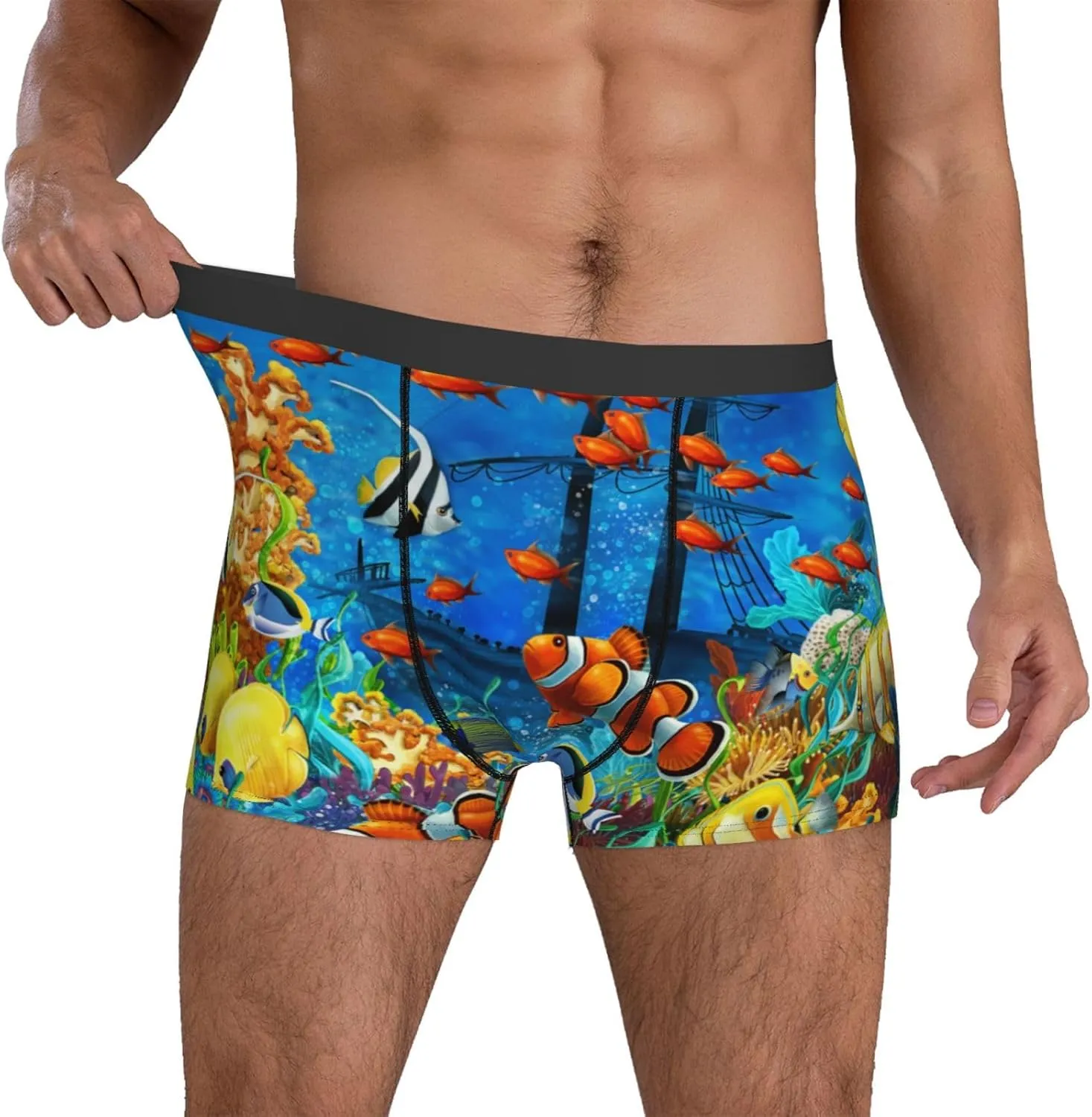 Men'S Boxer Briefs Soft Breathable Stretch Underwear