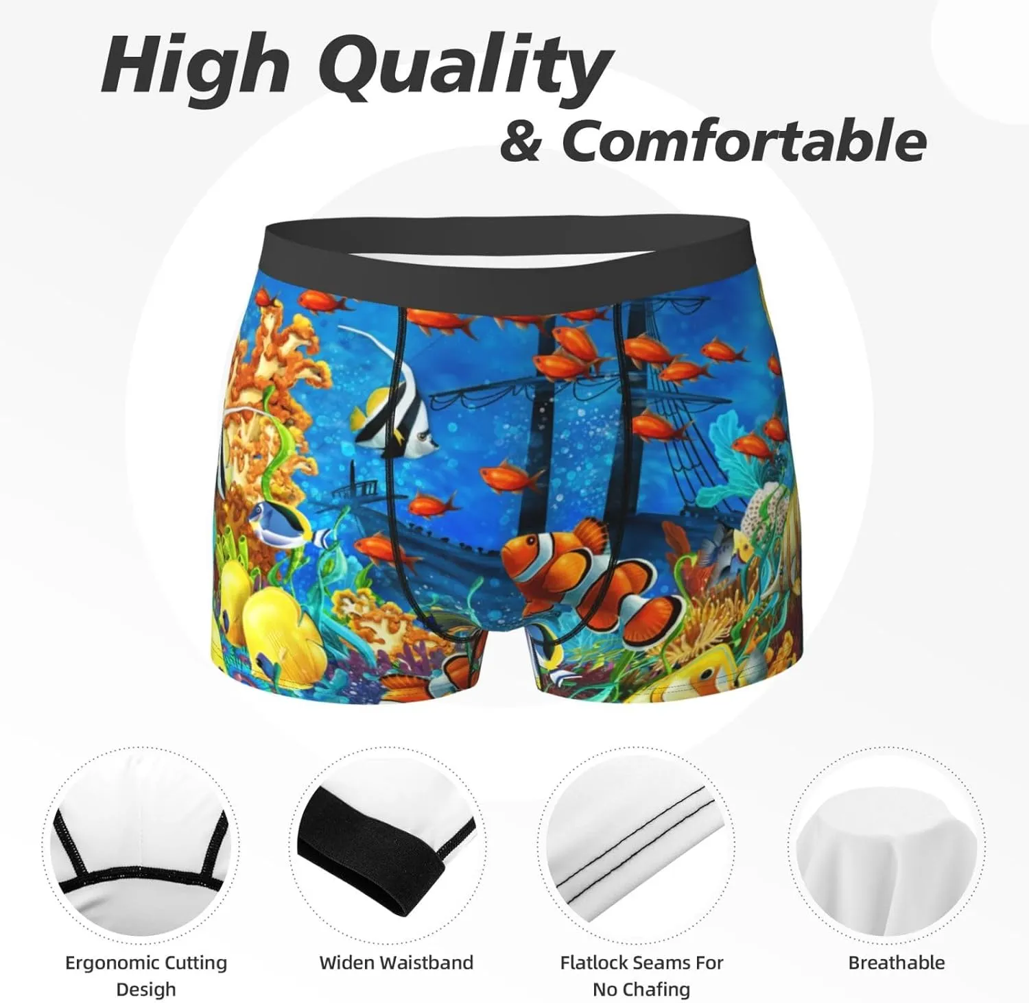 Men'S Boxer Briefs Soft Breathable Stretch Underwear