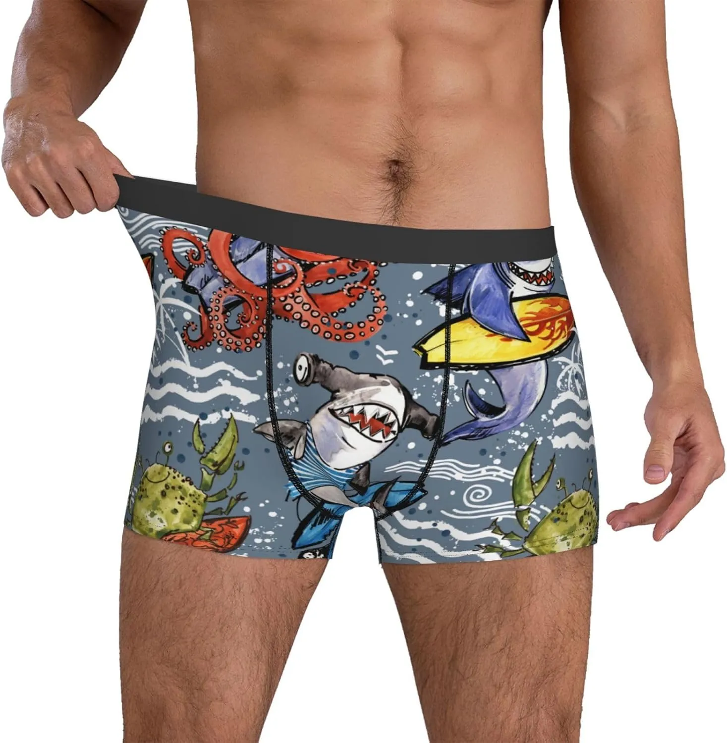 Men'S Boxer Briefs Soft Breathable Stretch Underwear