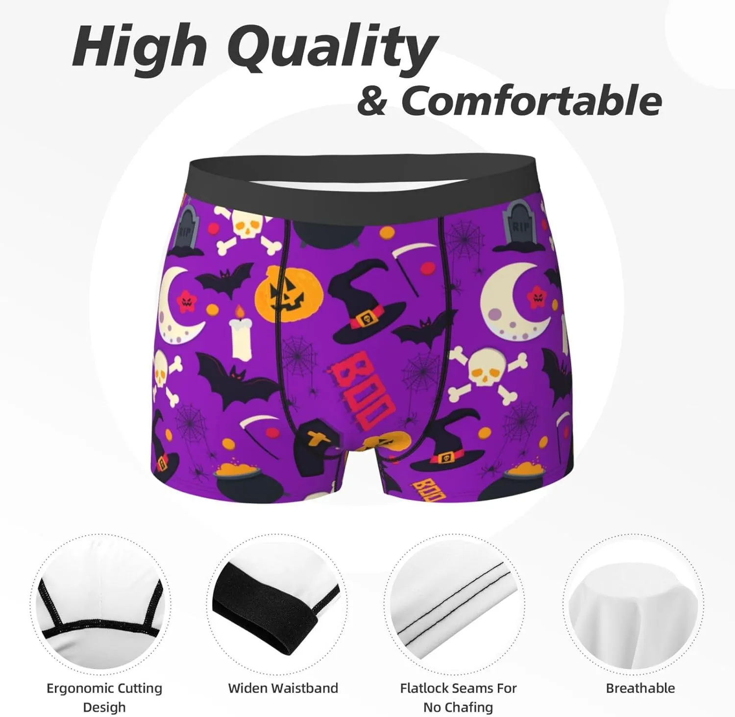 Men'S Boxer Briefs Soft Breathable Stretch Underwear