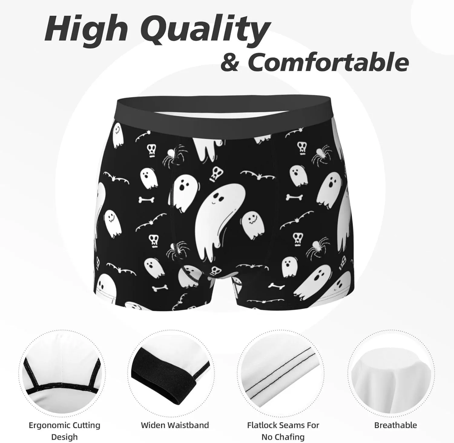 Men'S Boxer Briefs Soft Breathable Stretch Underwear