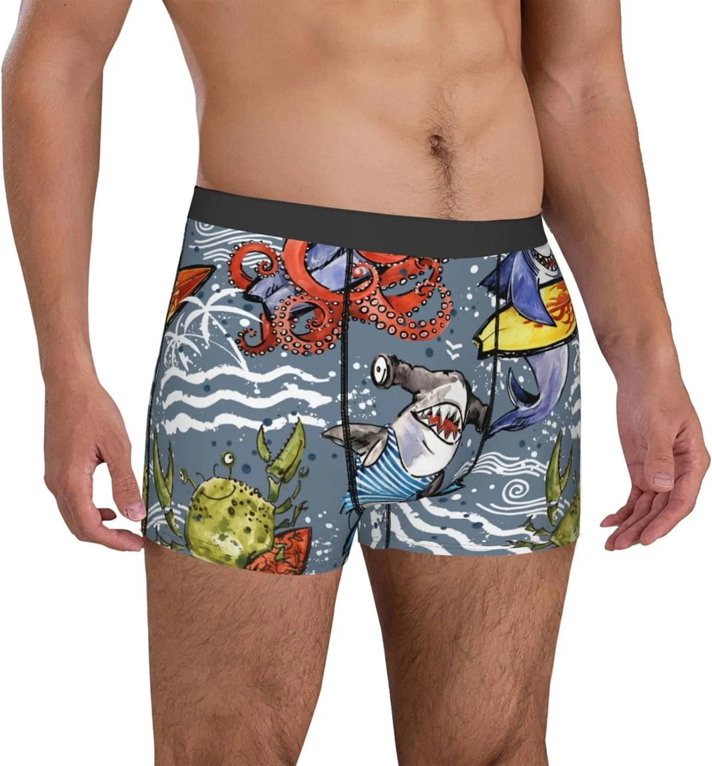 Men'S Boxer Briefs Soft Breathable Stretch Underwear