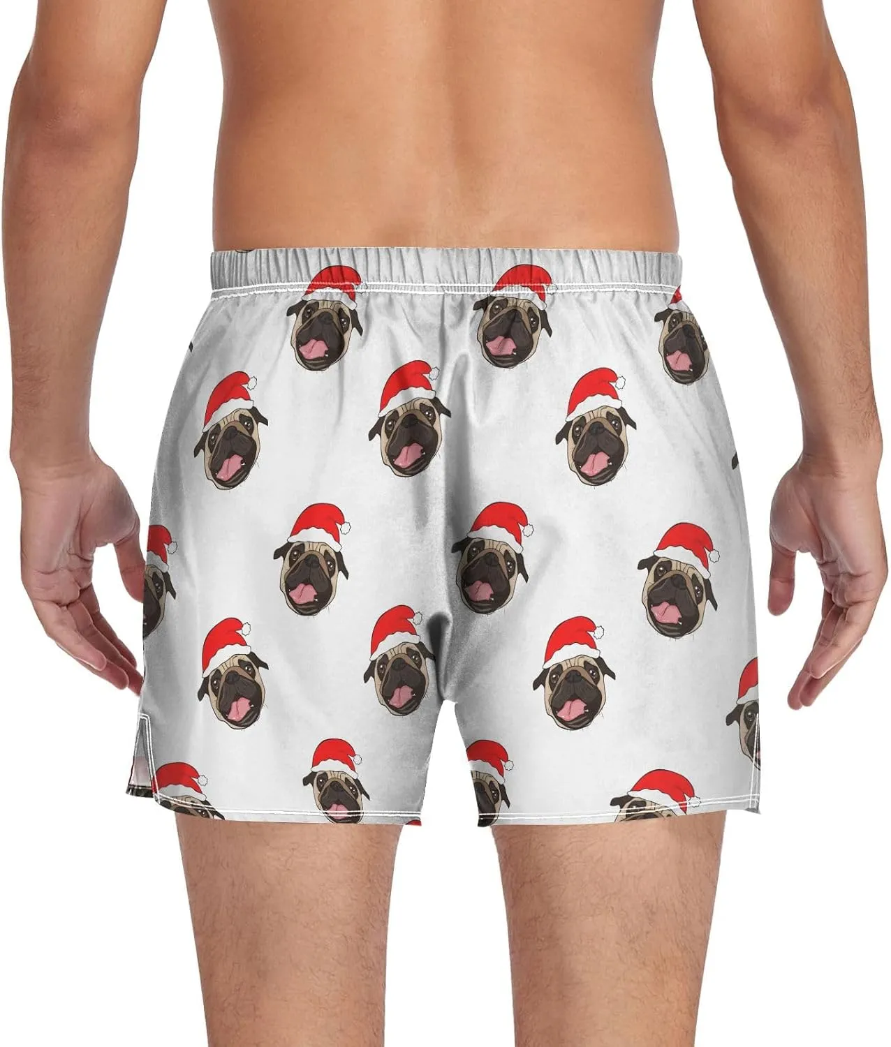 Men's Boxer Shorts Lounge Breathable Underwear for Men Casual Boxer Breathable Soft Pattern Printed Briefs