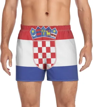 Men's Boxer Shorts Lounge Breathable Underwear for Men Casual Boxer Breathable Soft Pattern Printed Briefs