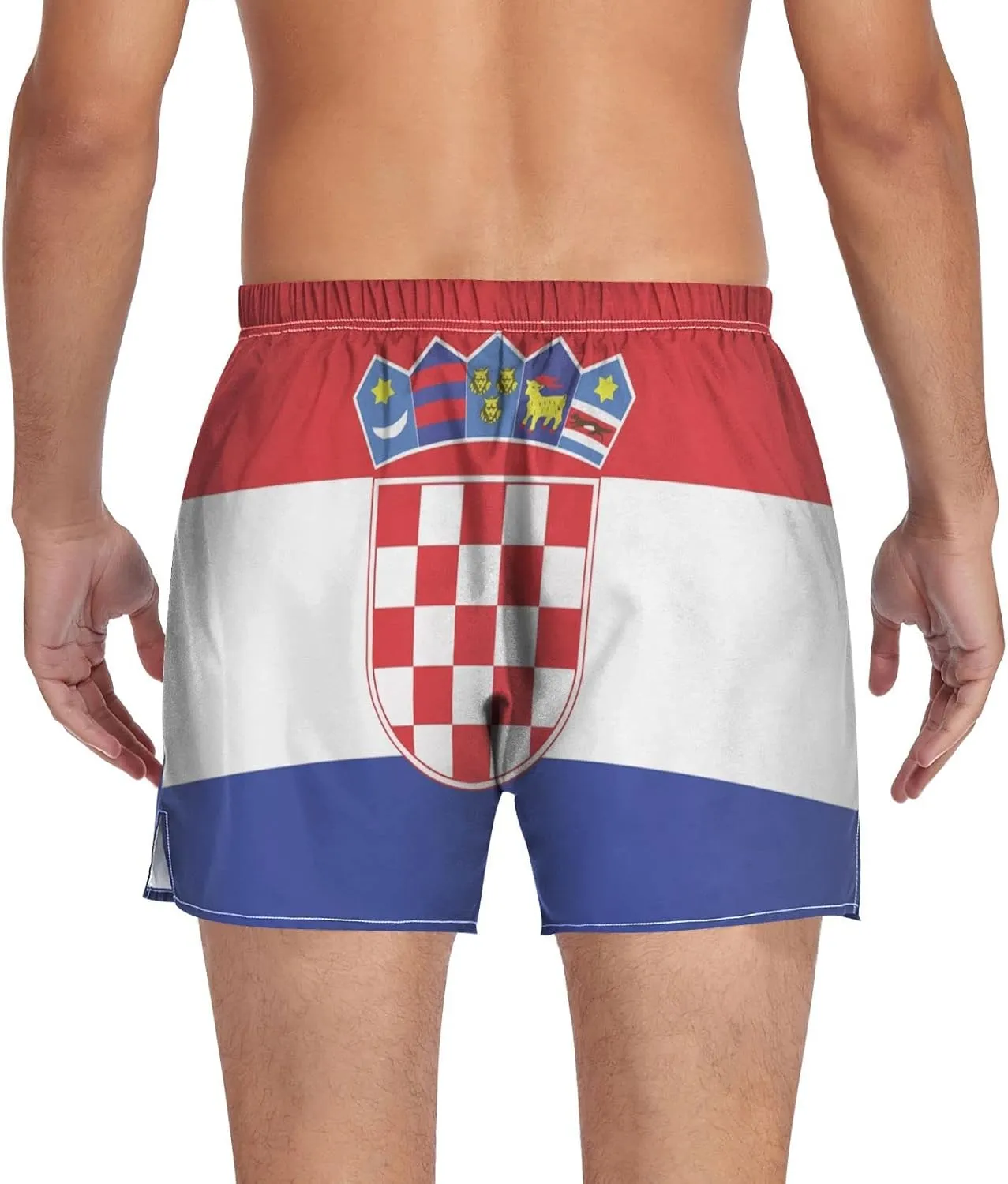 Men's Boxer Shorts Lounge Breathable Underwear for Men Casual Boxer Breathable Soft Pattern Printed Briefs