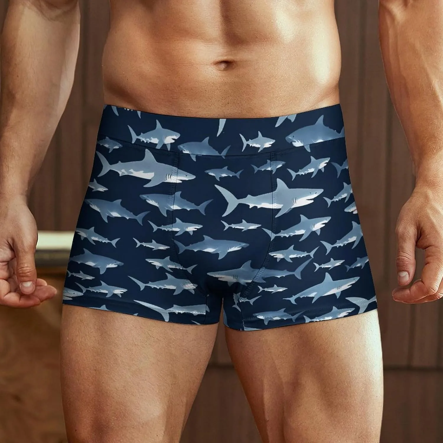 Men's Breathable Boxer Briefs, Moisture Wicking Underwear