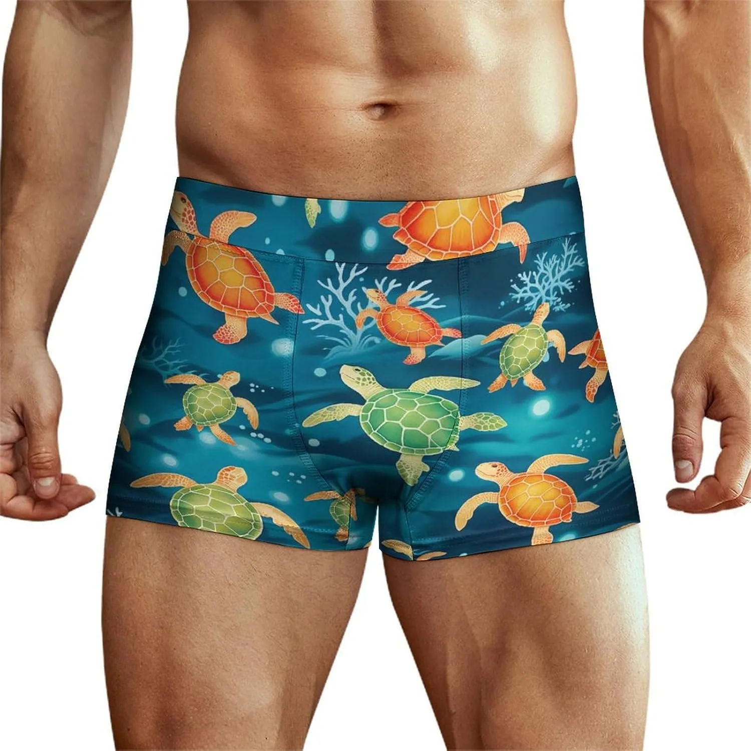 Men's Breathable Underwear Comfortable Moisture-Wicking Cooling Boxer Briefs