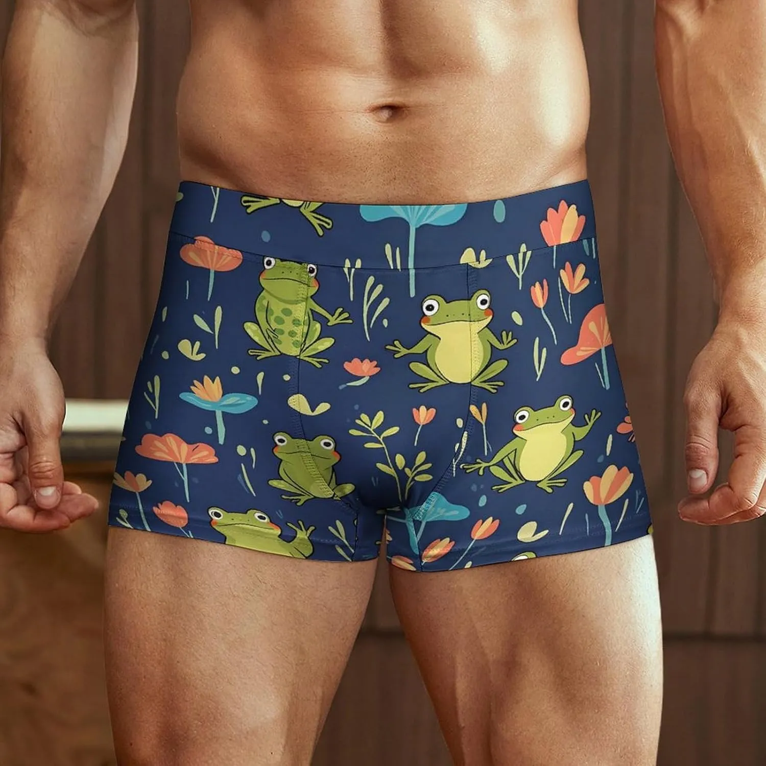 Men's Comfortable Underwear, Moisture Wicking & Breathable Boxer Briefs