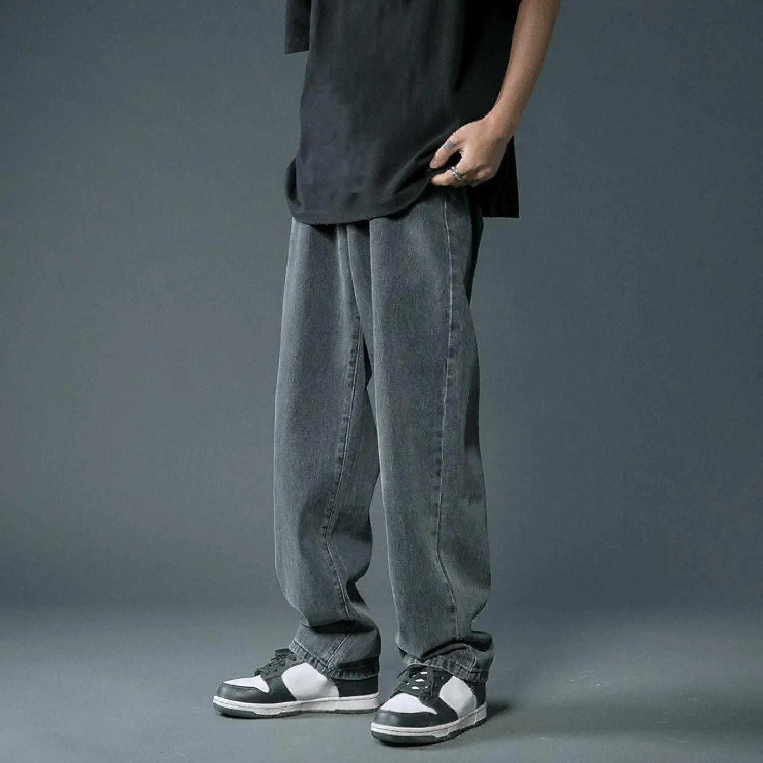 Men's Cotton Jeans Straight Leg Stretch Men's Slim Fit Skinny Stretch Comfy Denim Jeans Pants Men's Comfort Stretch Jeans