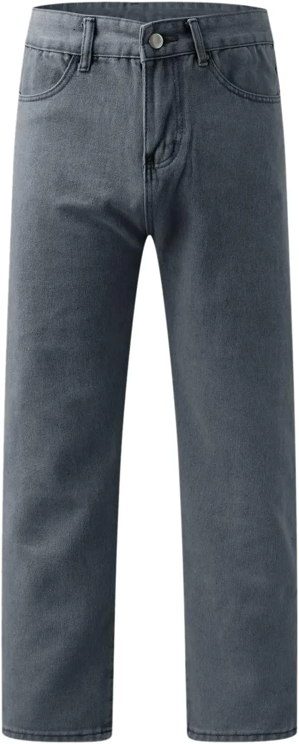 Men's Cotton Jeans Straight Leg Stretch Men's Slim Fit Skinny Stretch Comfy Denim Jeans Pants Men's Comfort Stretch Jeans