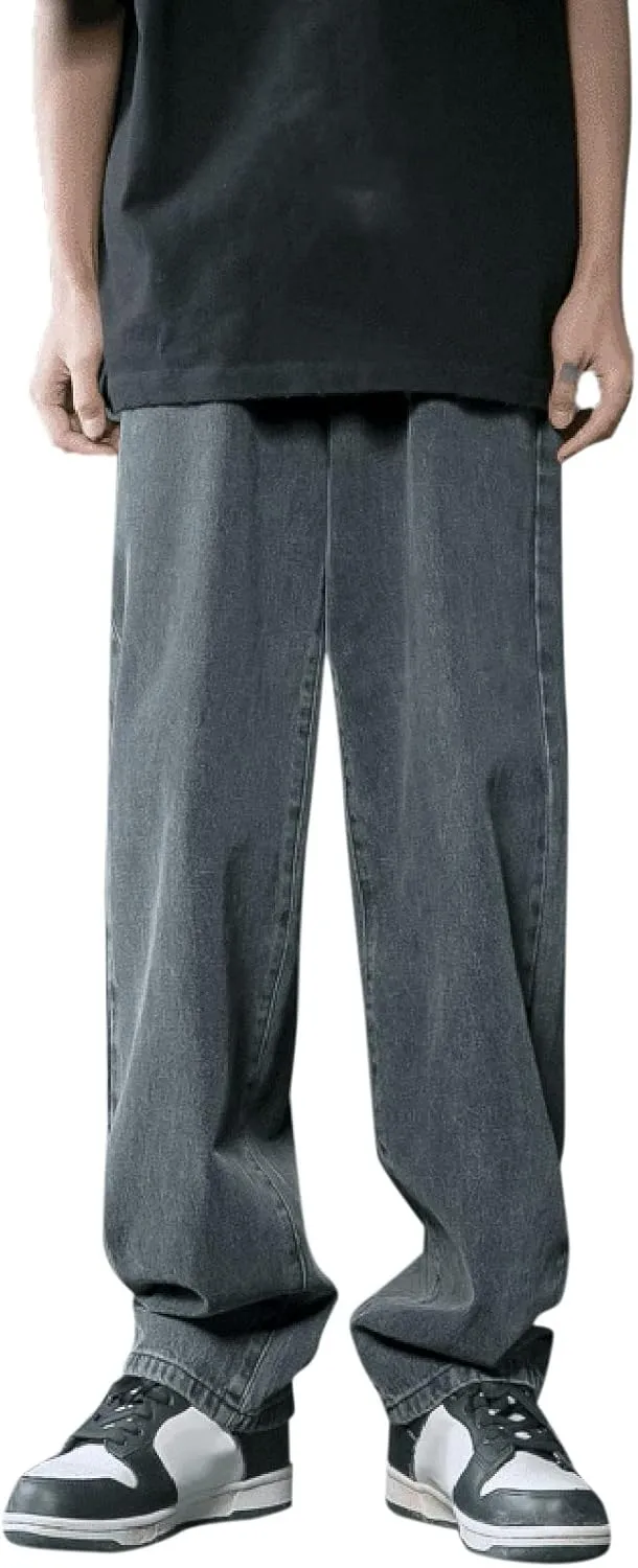 Men's Cotton Jeans Straight Leg Stretch Men's Slim Fit Skinny Stretch Comfy Denim Jeans Pants Men's Comfort Stretch Jeans