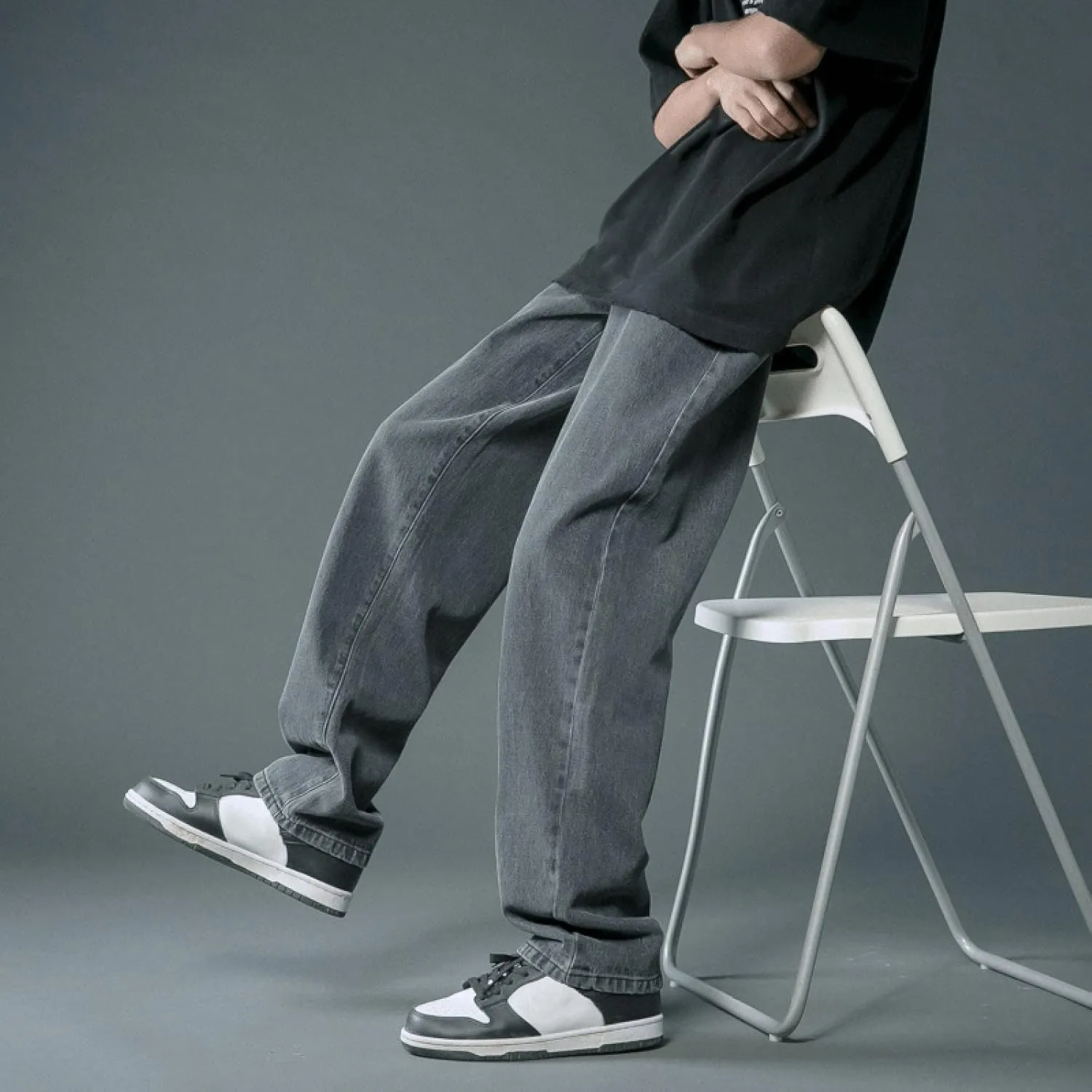 Men's Cotton Jeans Straight Leg Stretch Men's Slim Fit Skinny Stretch Comfy Denim Jeans Pants Men's Comfort Stretch Jeans