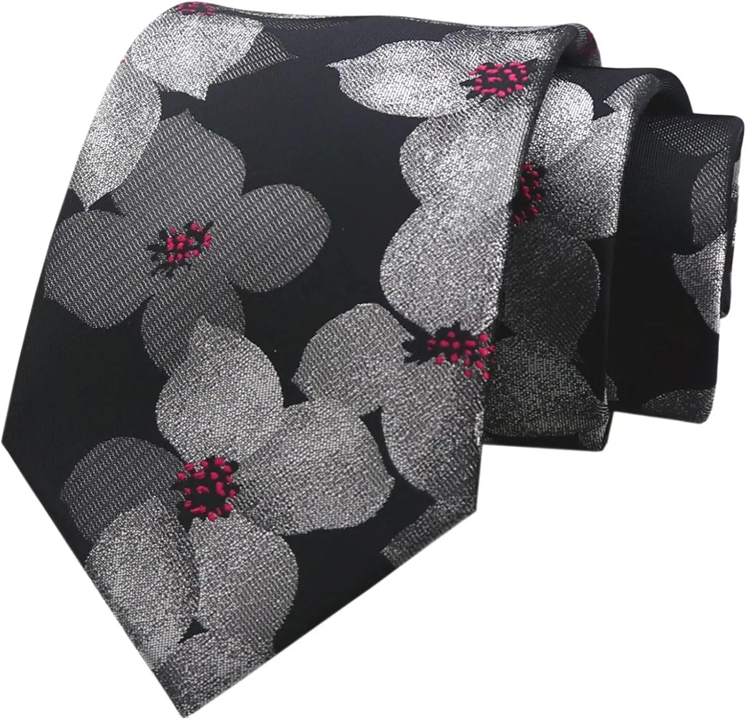 Men's Floral Ties Business Cravat Jacquard Luxury Wedding Neckties for Groomsmen
