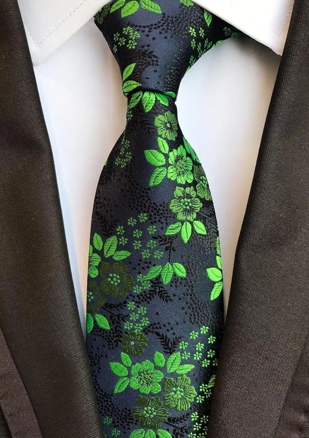 Men's Floral Wedding Ties Cravat Jacquard Luxury Business Neckties for Groomsmen