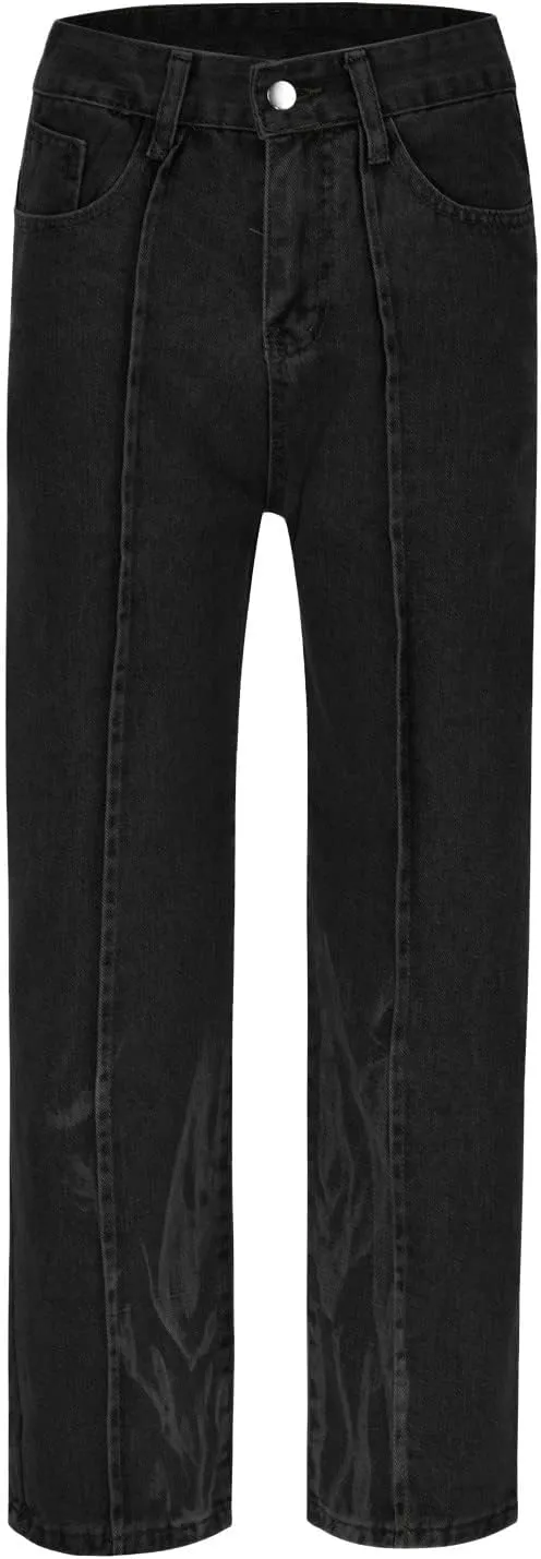 Men's Jeans Comfort Stretch Denim Straight Leg Relaxed Fit Jeans for Men Stretch for Men