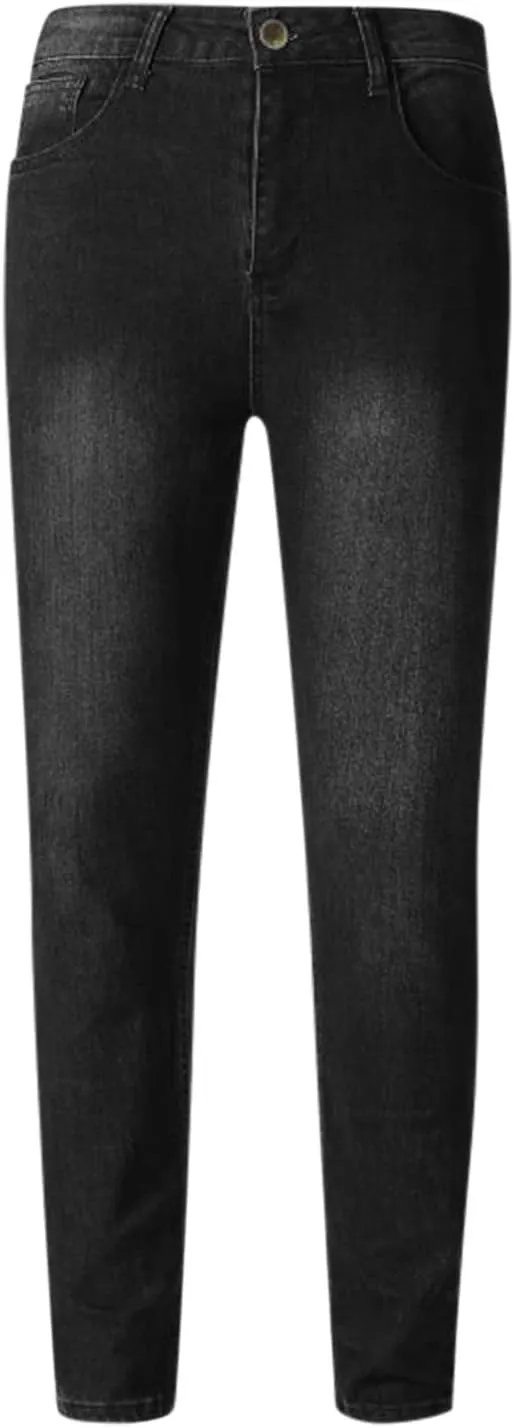 Mens Jeans Slim Fit Skinny Stretch Denim Pants Men Straight Fit Denim Stretch Tapered Jean Pants Stretch Ripped Tapered Leg