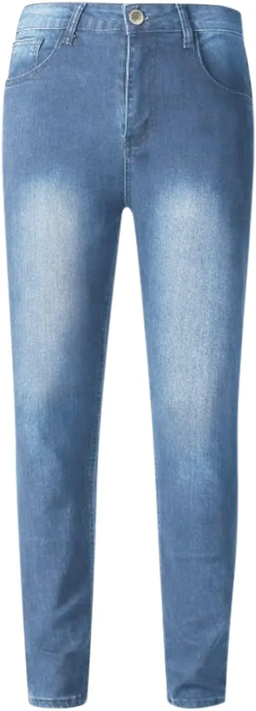Mens Jeans Slim Fit Skinny Stretch Denim Pants Men Straight Fit Denim Stretch Tapered Jean Pants Stretch Ripped Tapered Leg