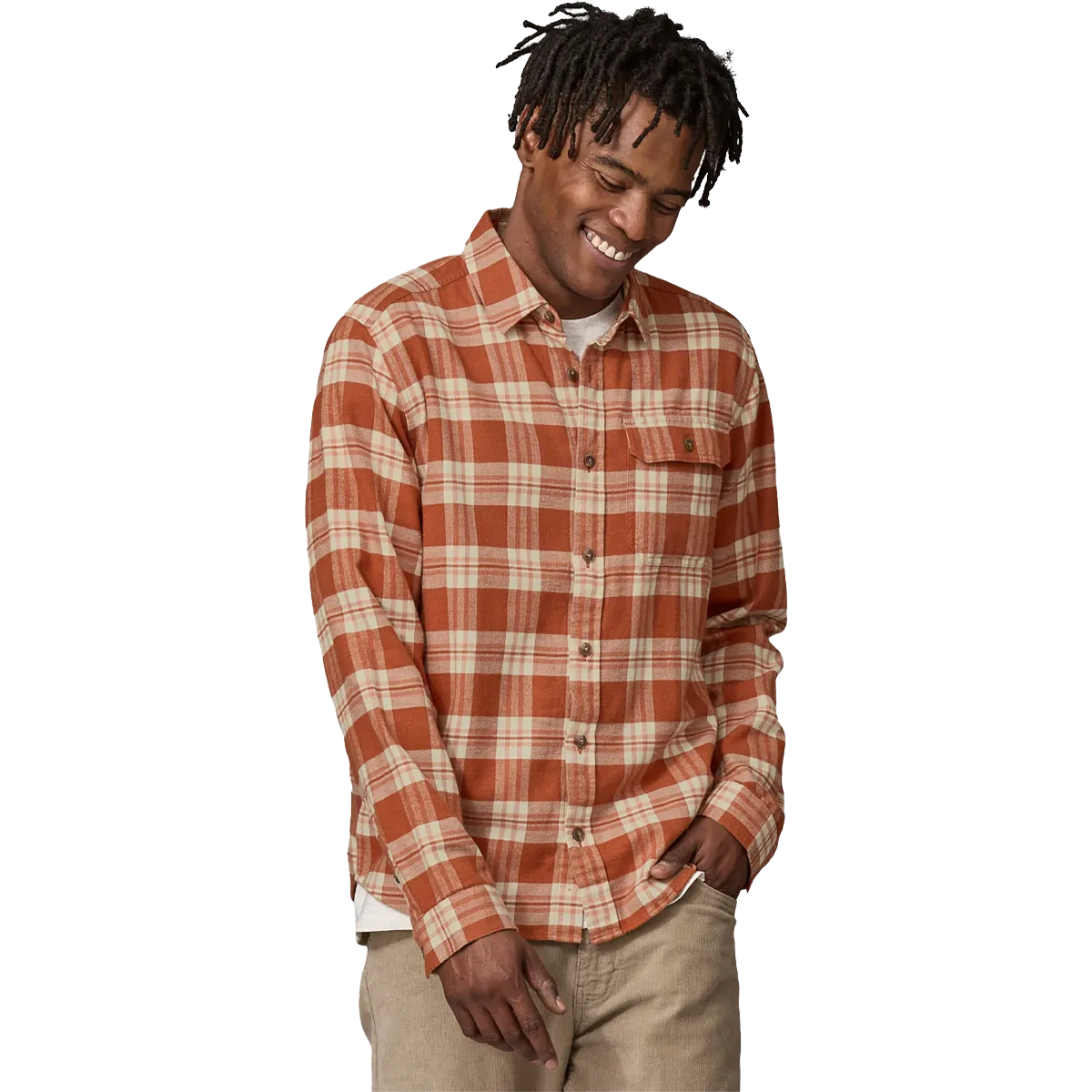 Men's Long-Sleeved Lightweight Fjord Flannel Shirt