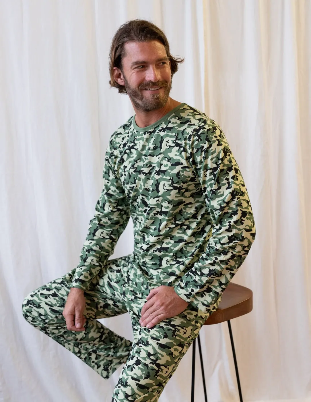 Men's Loose Fit Camouflage Pajamas